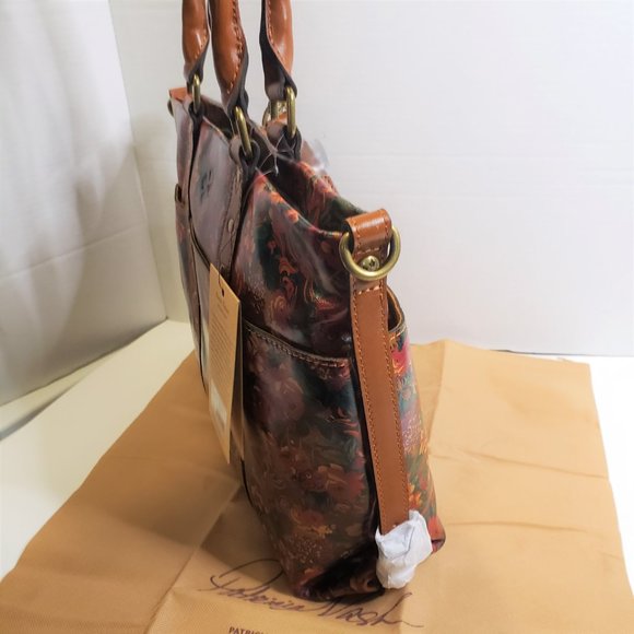 NWT Patricia Nash Leather Rustic Nature Collection Handbag Tote - Picture 9 of 14